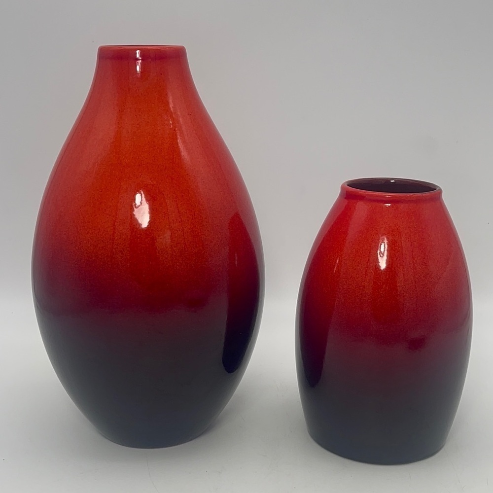 Set Of Two vintage scheurich keramik pottery germany vase | Vintage Vases